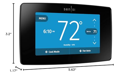 Emerson Sensi Touch Wi-Fi Thermostat with Alexa, Energy Star