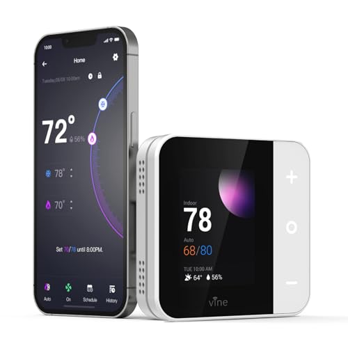 WiFi Smart Thermostat with Color Touchscreen for Home