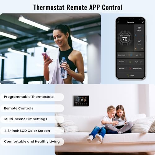 Smart Thermostat for Home WiFi with Voice Control