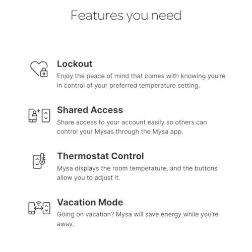 Mysa Smart Thermostat LITE for Electric Baseboard Heaters