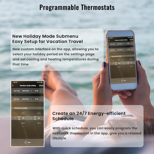 Smart Thermostat for Home WiFi with Voice Control