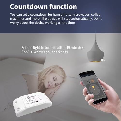 WiFi Smart Light Switches 10A DIY Module 4 Pack