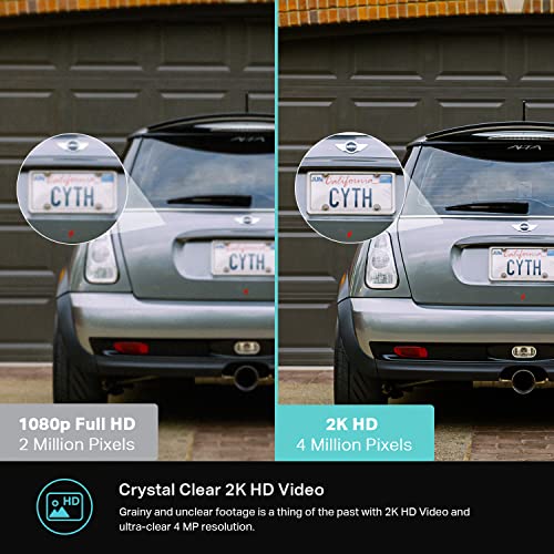 Outdoor Wired Smart Security Camera with 2K Resolution