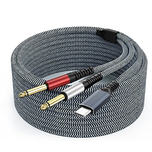 USB C to 1/4 Splitter Cable for Gadgets