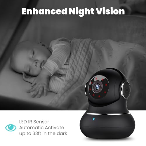 litokam 2K 360° Indoor Security Camera with Motion Detection