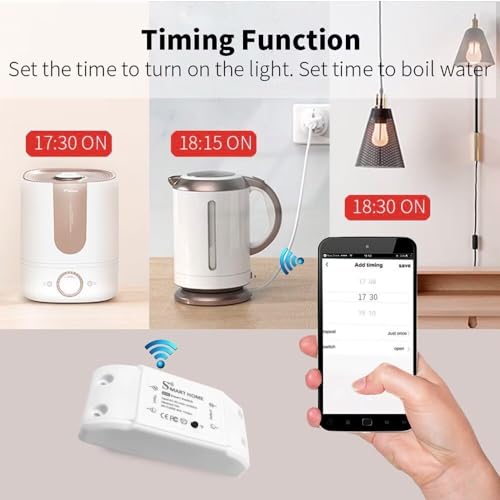 WiFi Smart Light Switches 10A DIY Module 4 Pack