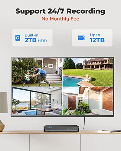 REOLINK Smart 5MP Security Camera System + 4 Cameras