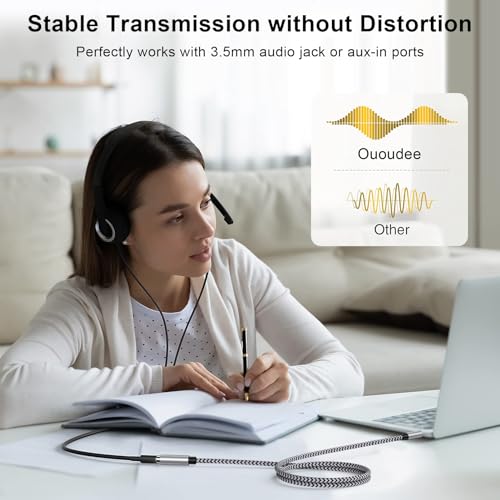 6FT Hi-Fi Sound Headphone Extension Cable with 3.5mm Jack