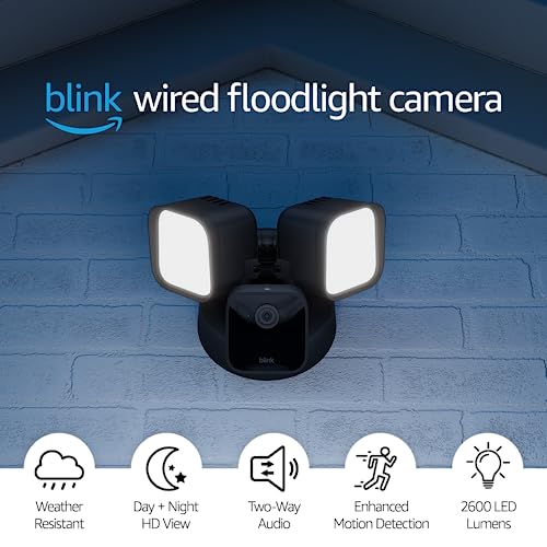 Blink Wired Floodlight Camera - Smart security with Alexa