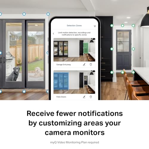 myQ Smart Indoor Security Camera - 1080p HD, Night Vision, Wi-Fi