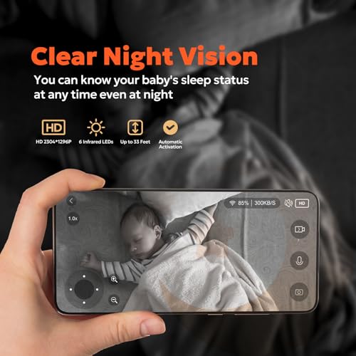 Indoor Owltron Pan/Tilt Security Camera 2K with Motion Detection