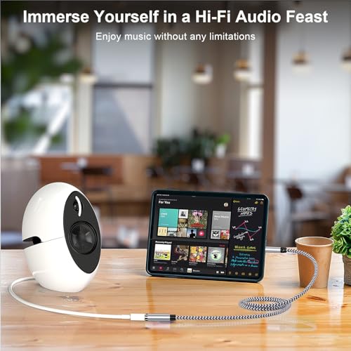 6FT Hi-Fi Sound Headphone Extension Cable with 3.5mm Jack