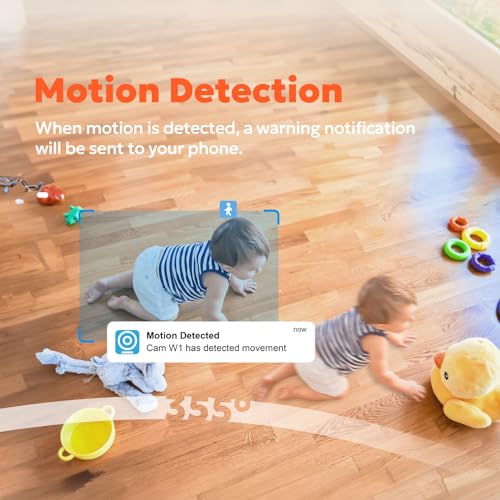 Indoor Owltron Pan/Tilt Security Camera 2K with Motion Detection