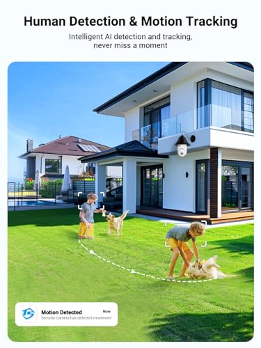 Wireless Light Bulb Security Camera with AI Detection