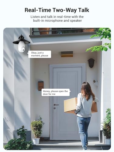 Wireless Light Bulb Security Camera with AI Detection