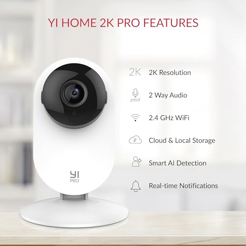 YI Pro 2K Indoor Security Camera with Smart Detection