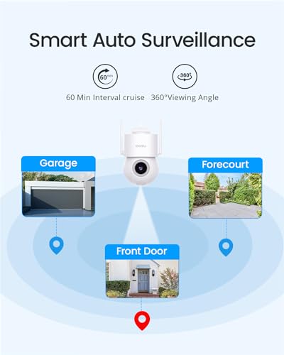 AOSU 3K Smart Outdoor Security Camera - AI Surveillance