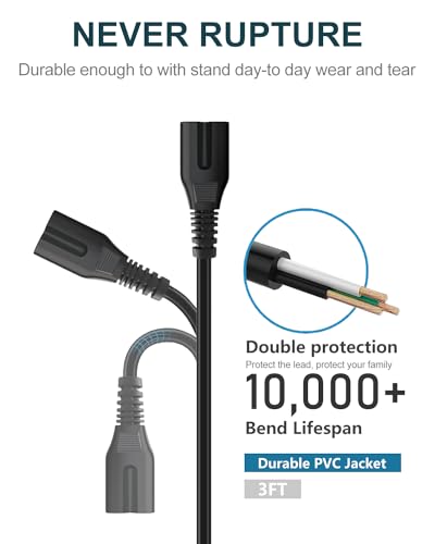 TCL Roku Smart TV 2 Prong Power Cord