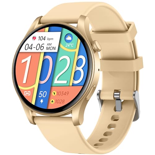 Unisex Smartwatch: 1.43" Amoled Touchscreen, Call Answer, Fitness Tracker