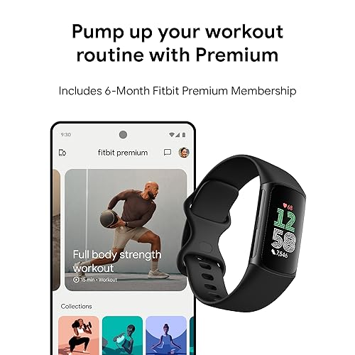 Fitbit Charge 6 Fitness Tracker with Premium Membership