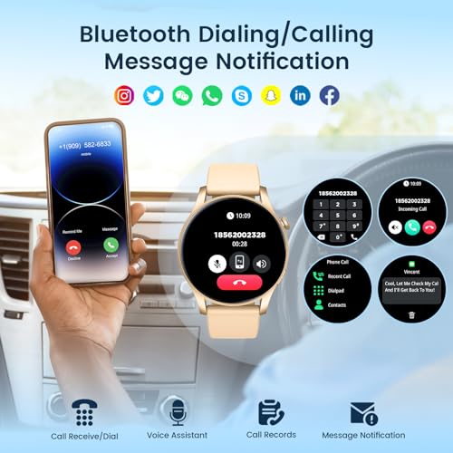 Unisex Smartwatch: 1.43" Amoled Touchscreen, Call Answer, Fitness Tracker