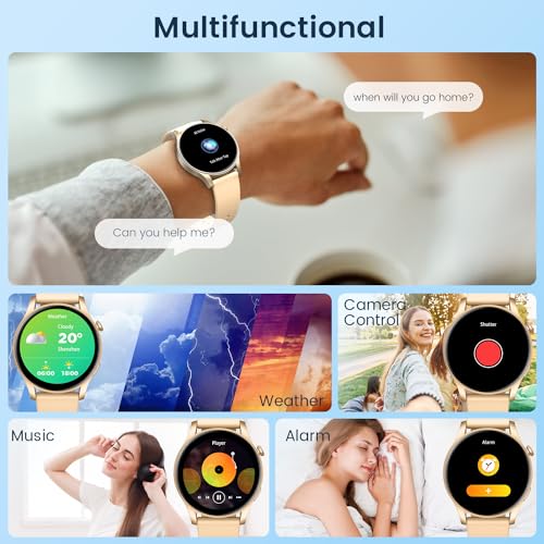 Unisex Smartwatch: 1.43" Amoled Touchscreen, Call Answer, Fitness Tracker