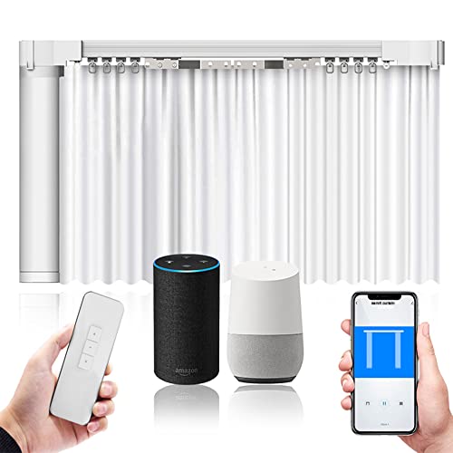 Smart Electric Curtain Opener with Remote Control - Alexa/Google