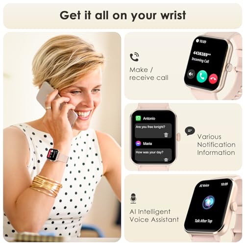 2024 Fitness Tracker with Calling, Heart Rate Monitor, Sports Modes