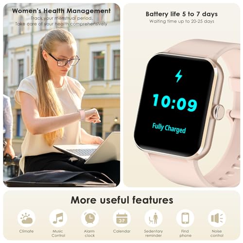 2024 Fitness Tracker with Calling, Heart Rate Monitor, Sports Modes