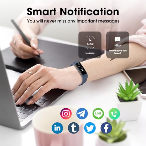 Stiive Fitness Tracker: Heart Rate, Blood Oxygen, Waterproof