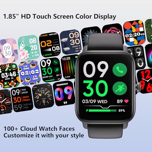 KEEPONFIT Smart Watch with Built-in Alexa, IP68 Waterproof