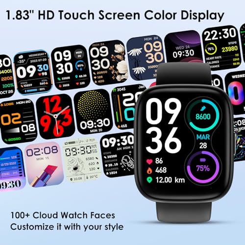 KEEPONFIT Smart Watch with Alexa: IP68 Waterproof, Fitness Tracker