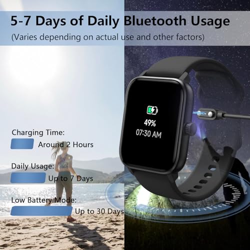 KEEPONFIT Smart Watch with Built-in Alexa, IP68 Waterproof