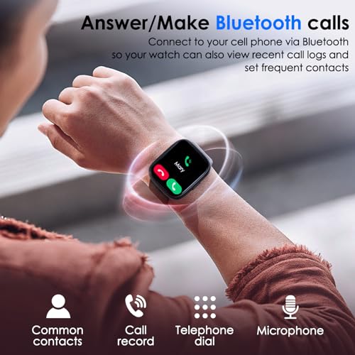 KEEPONFIT Smart Watch with Alexa: IP68 Waterproof, Fitness Tracker