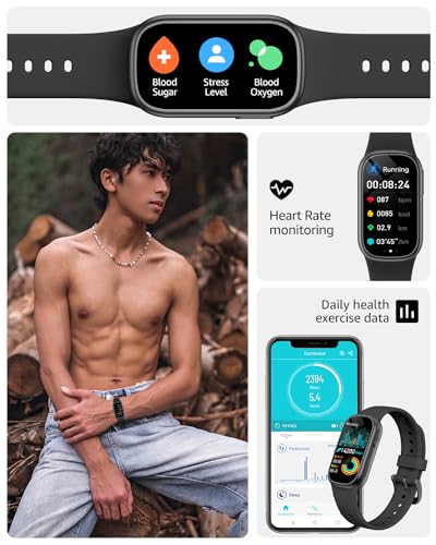 IP68 Waterproof Smartwatch with Fitness Tracker and 130+ Sport Modes