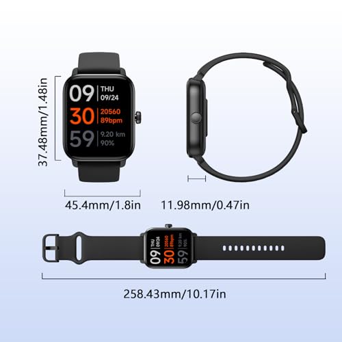 KEEPONFIT Smart Watch with Built-in Alexa, IP68 Waterproof