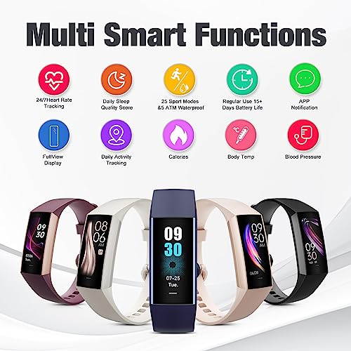 Zeacool Fitness Tracker with Health Monitor, Waterproof Activity Tracker