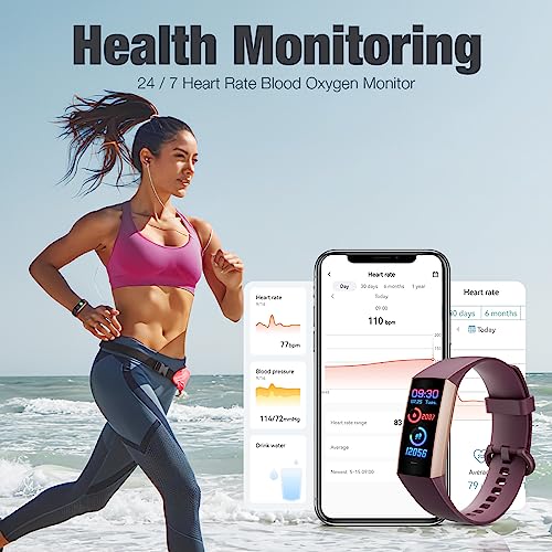 Zeacool Fitness Tracker with Health Monitor, Waterproof Activity Tracker