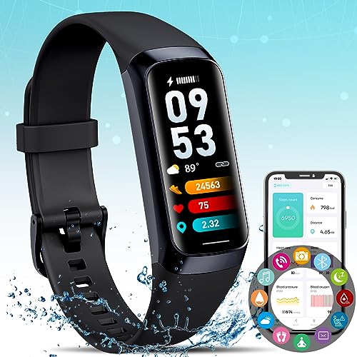 2024 Smart Fitness Tracker with Blood Pressure Sleep Monitor