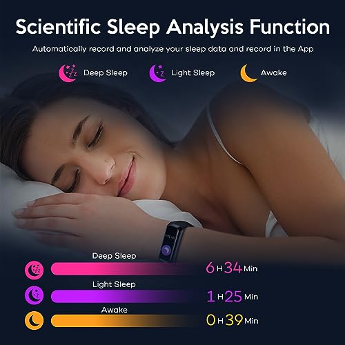 2024 Smart Fitness Tracker with Blood Pressure Sleep Monitor