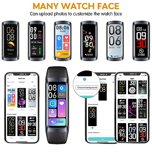 2024 Smart Fitness Tracker with Blood Pressure Sleep Monitor