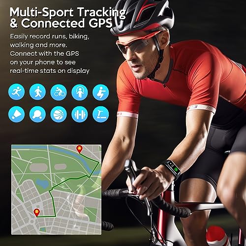 2024 Smart Fitness Tracker with Blood Pressure Sleep Monitor