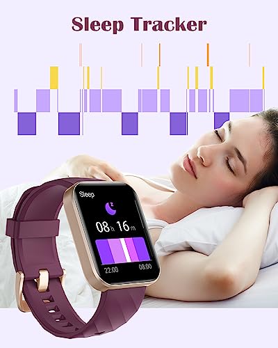 RUIMEN Smart Watches: Answer Calls, Heart Rate Monitor, Waterproof