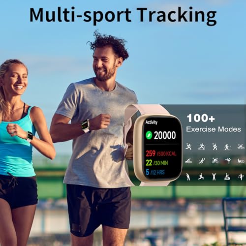 Hikwel Alexa Built-in Smartwatch for Women, Pink