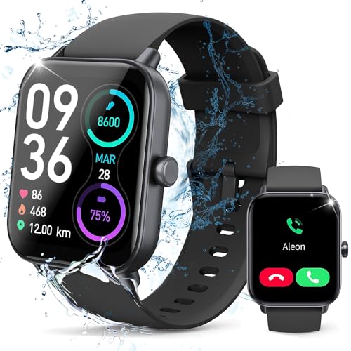 Hoowel Alexa Built-in Smartwatch for Men/Women, IP68 Waterproof