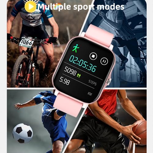 AERXHF Smart Watch 1.83" for iOS Android Pink