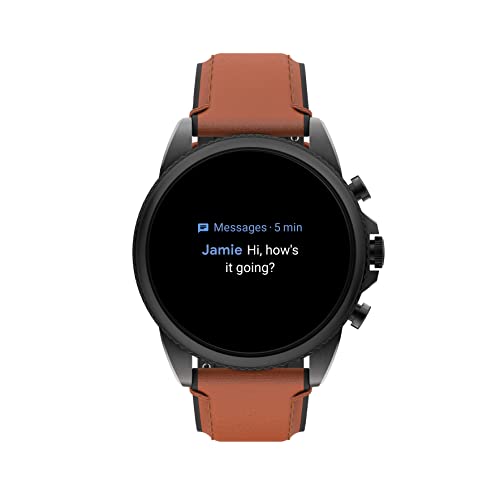 Fossil Men's Gen 6 Touchscreen Smart Watch, Black/Brown