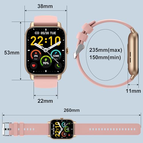 1.85" Smart Watch with 110+ Sport Modes, Calls