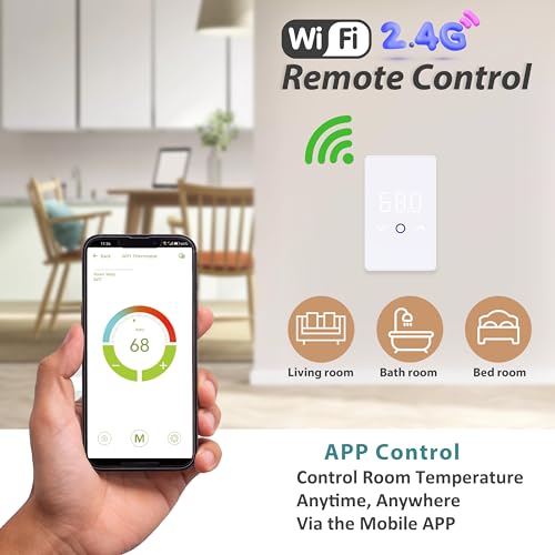 MAXKOSKO Smart WiFi Thermostat for Electric Floor Warming