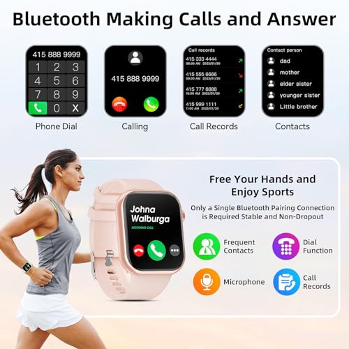 2024 Hwagol Smart Watch: Answer/Make Calls, Fitness Tracker